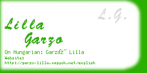 lilla garzo business card